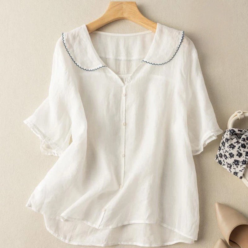 Vintage Blouse with Button Detail | OhLucy