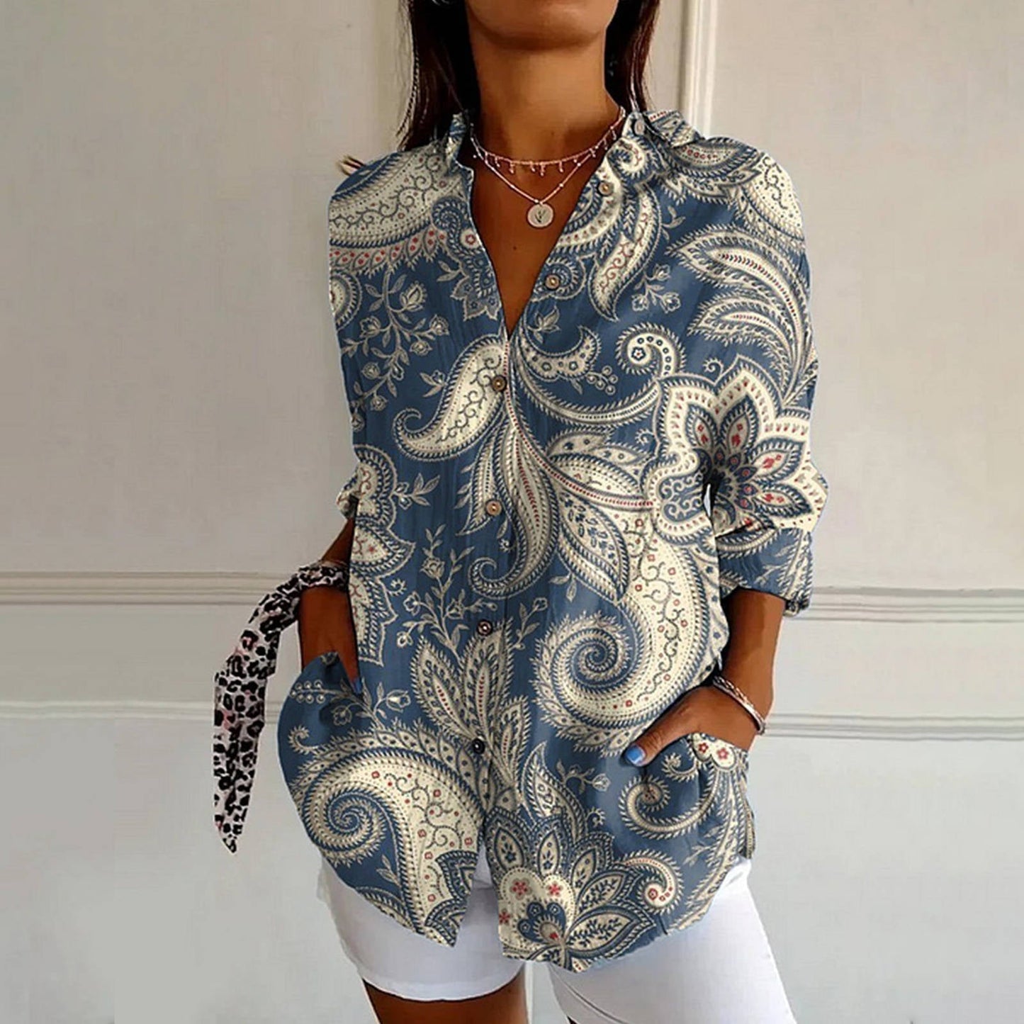 Women's Floral Long Sleeve Blouse | OhLucy