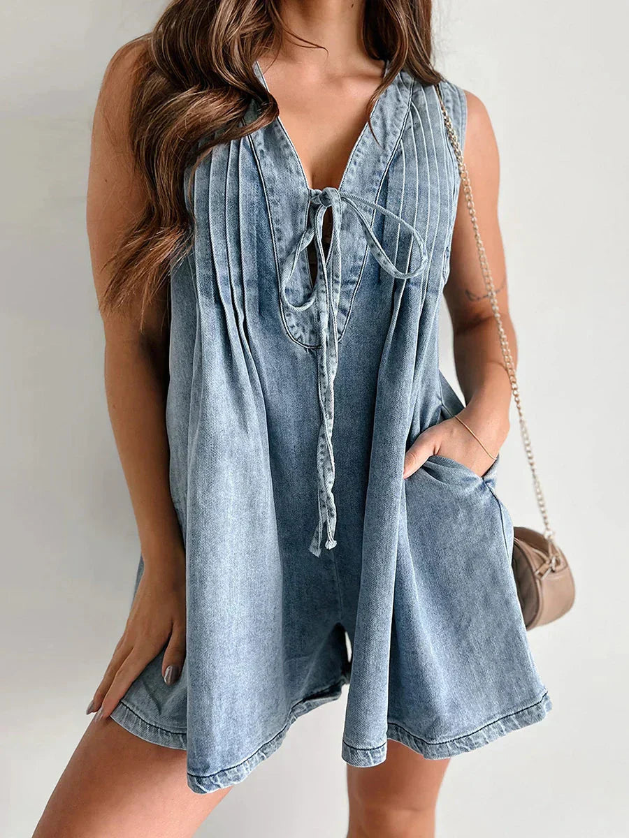 Sara Tie Mini Dress