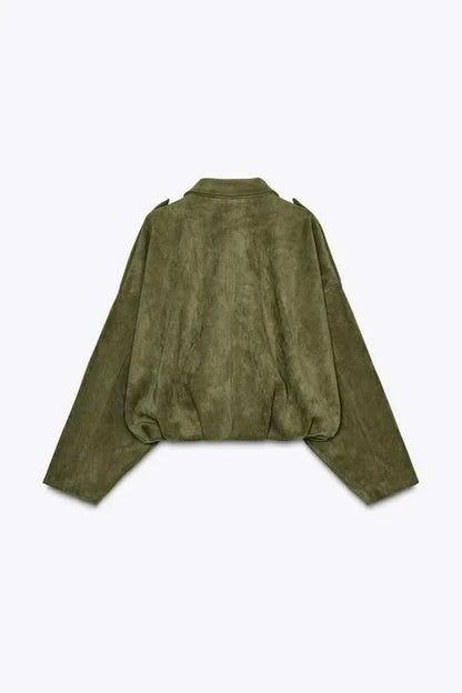 SUEDE BOMBER JACKET