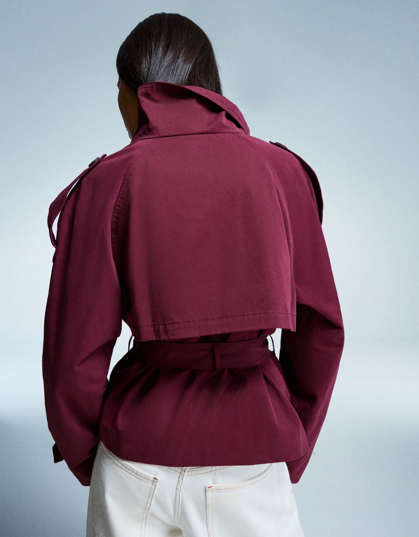 Ceora Cropped Trench
