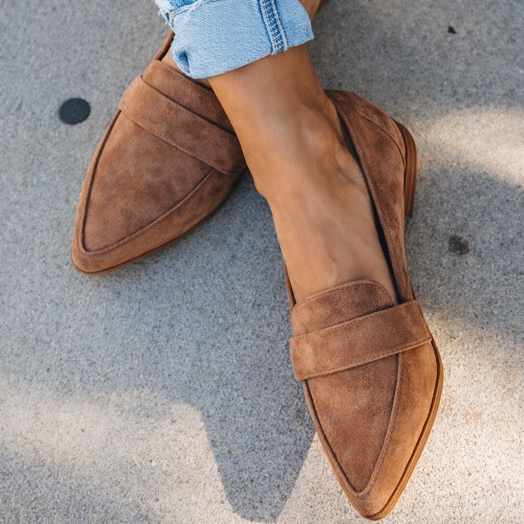 Womens's Orthopedic Suede Loafers | OhLucy