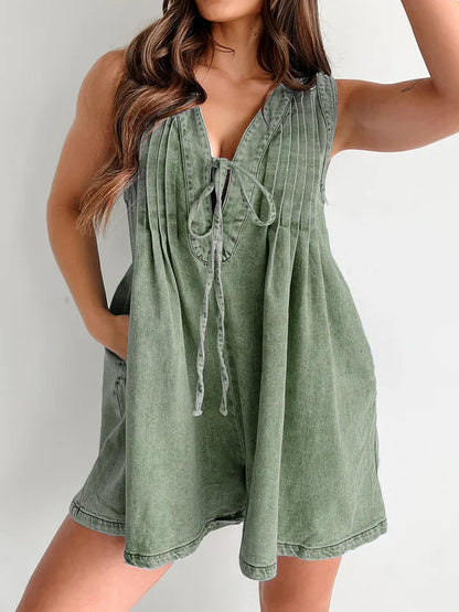 Dixie Denim Romper