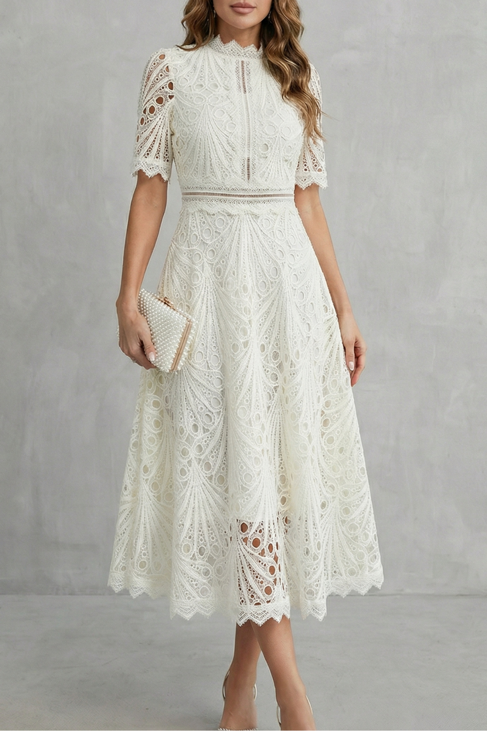 Women's Lace Midi Dress | OhLucy