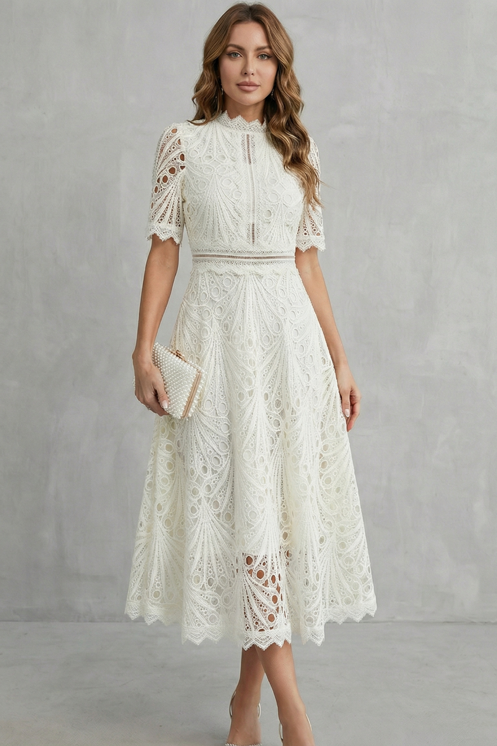 Women's Lace Midi Dress | OhLucy