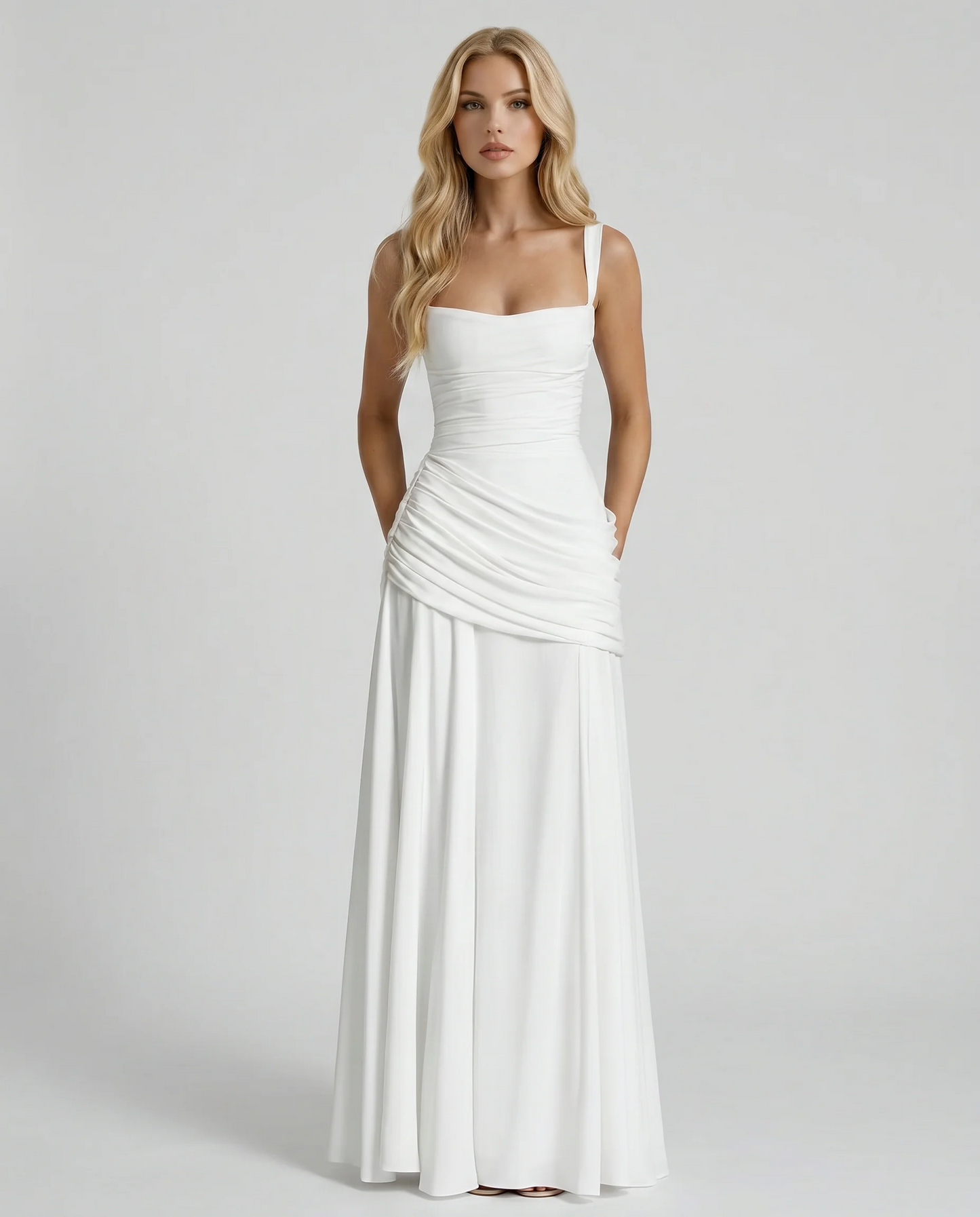 Amelia Ruched Maxi Dress
