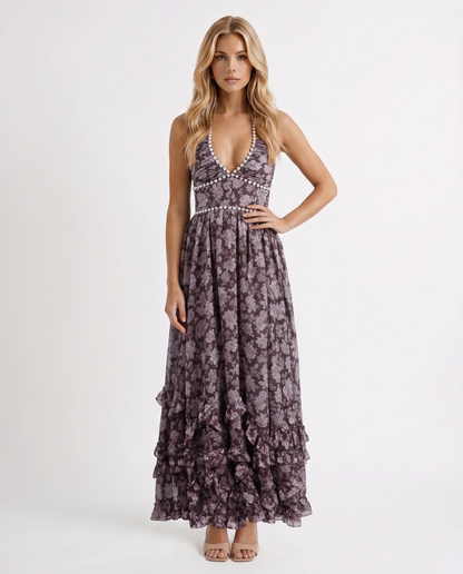 Giselle Ruffle Tiered Maxi Dress