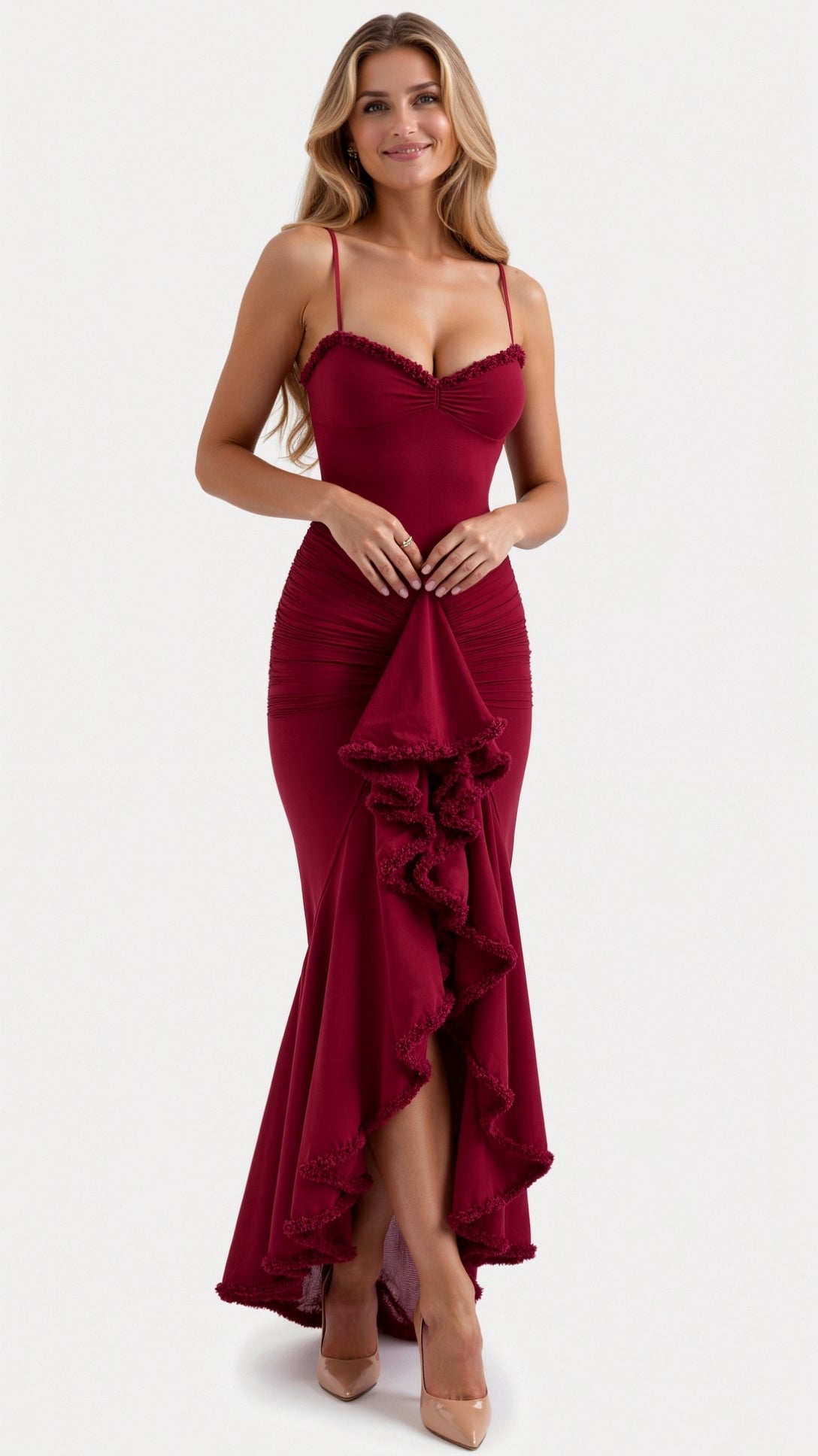 Iris Ruffle Maxi Dress