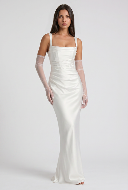 Isabel Satin Maxi Dress