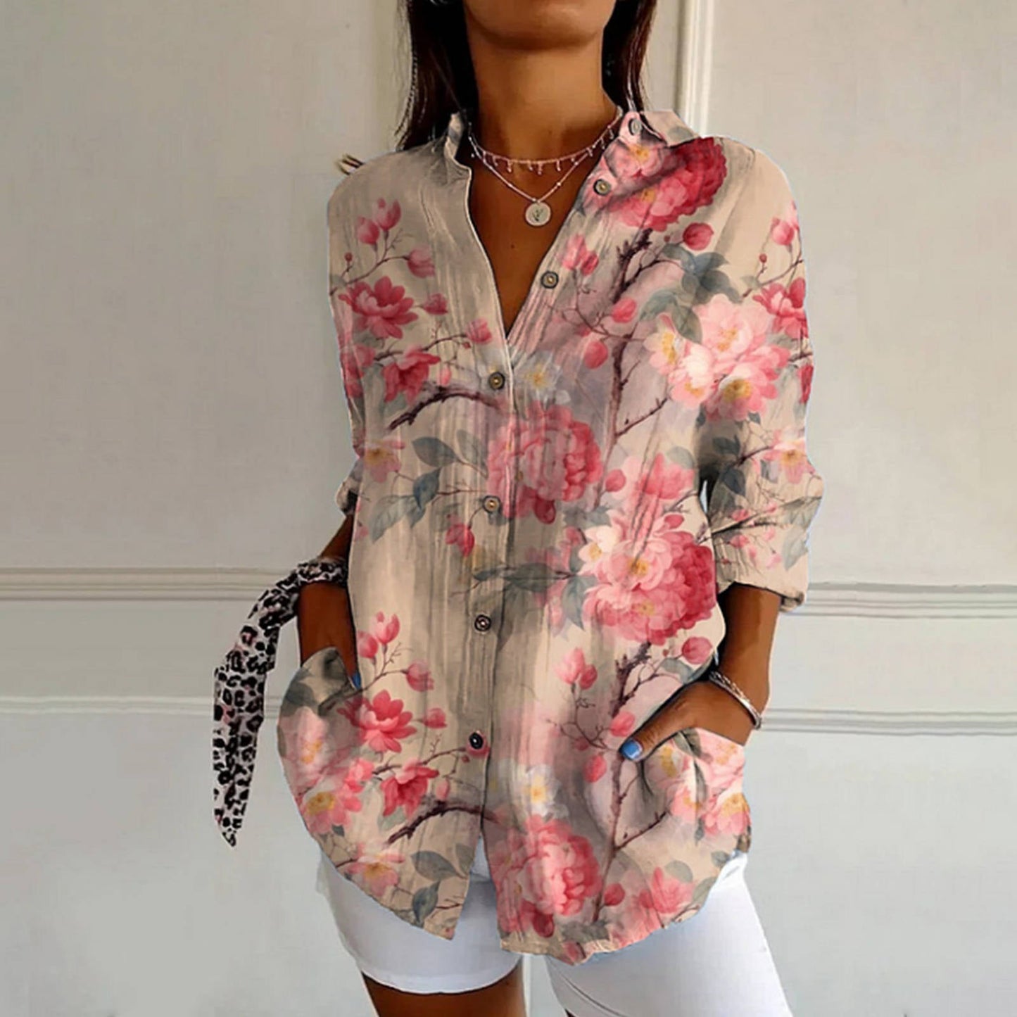 Women's Floral Long Sleeve Blouse | OhLucy