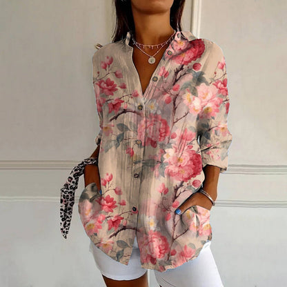 Women's Floral Long Sleeve Blouse | OhLucy