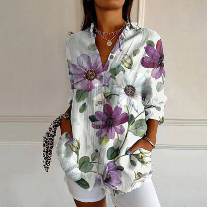 Women's Floral Long Sleeve Blouse | OhLucy
