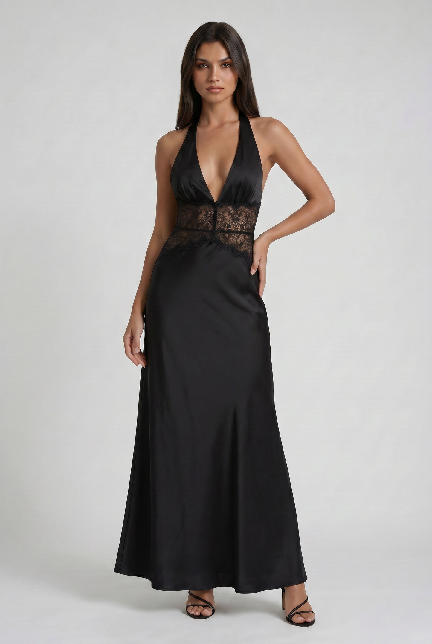 Lara Halter Neck Maxi Dress