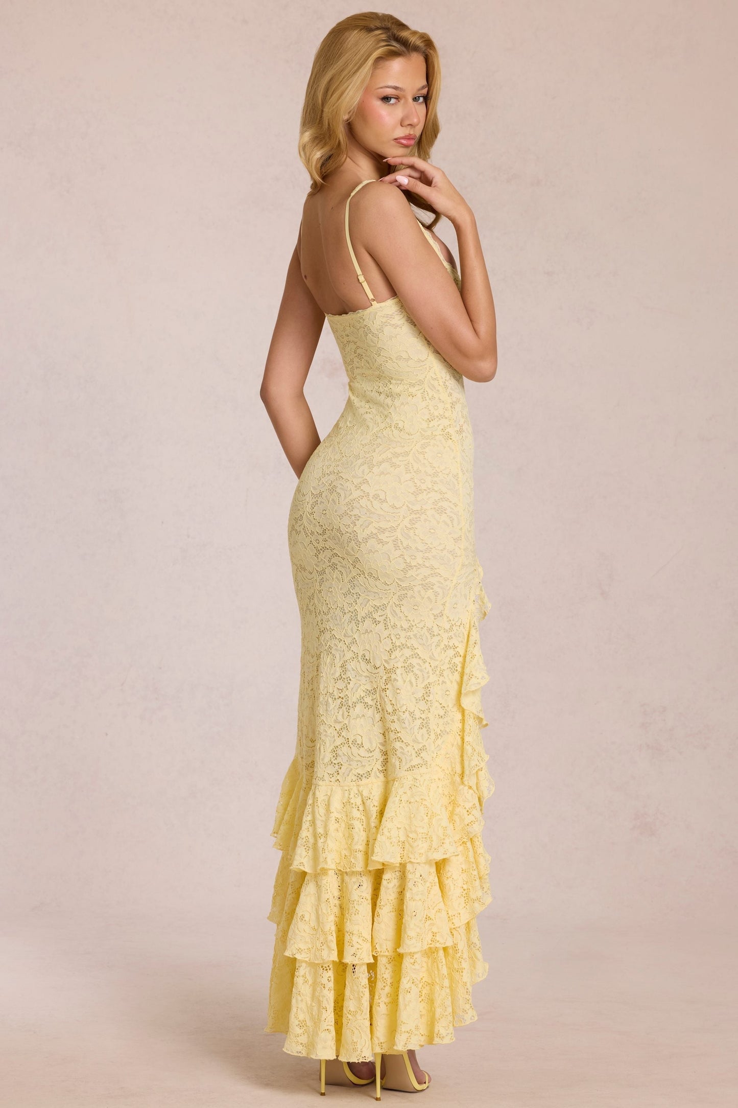 Lucy Floral Ruffle Maxi Dress
