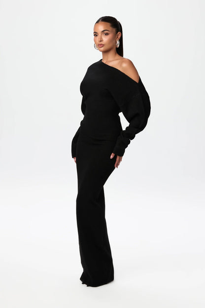 Serena Off-Shoulder Knit Dress