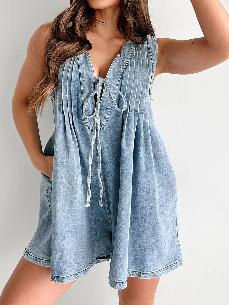 Sara Tie Mini Dress