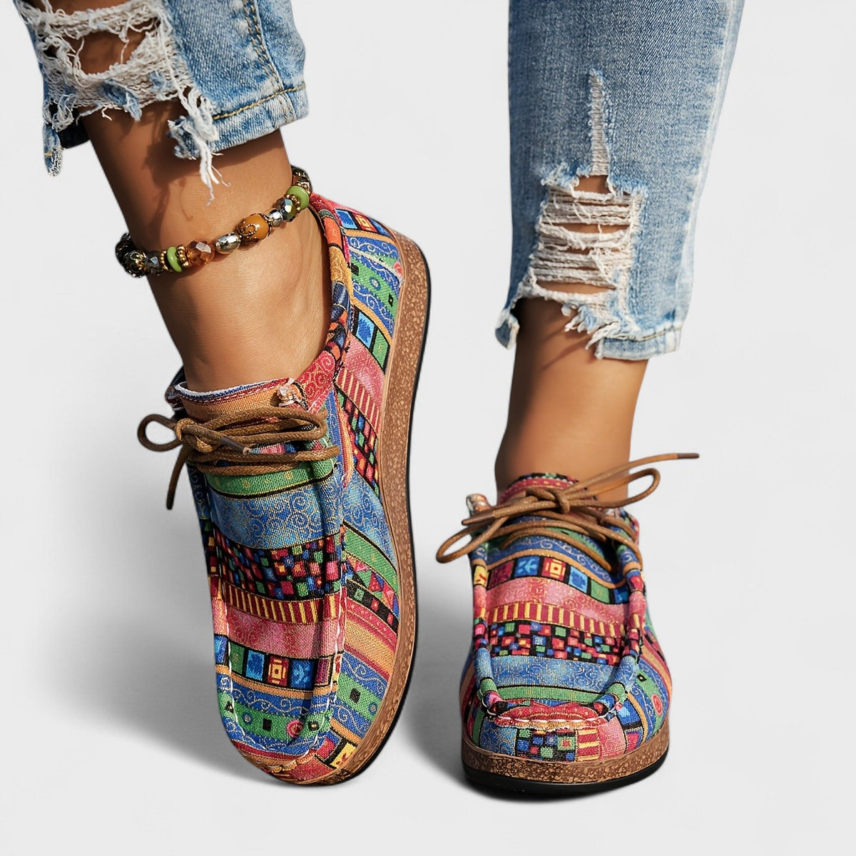 Boho Print Orthopedic Sneakers | OhLucy