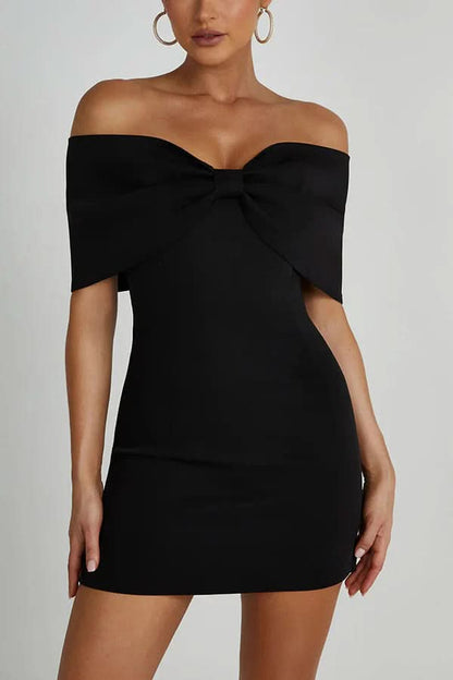 Rebecca Bow Mini Dress