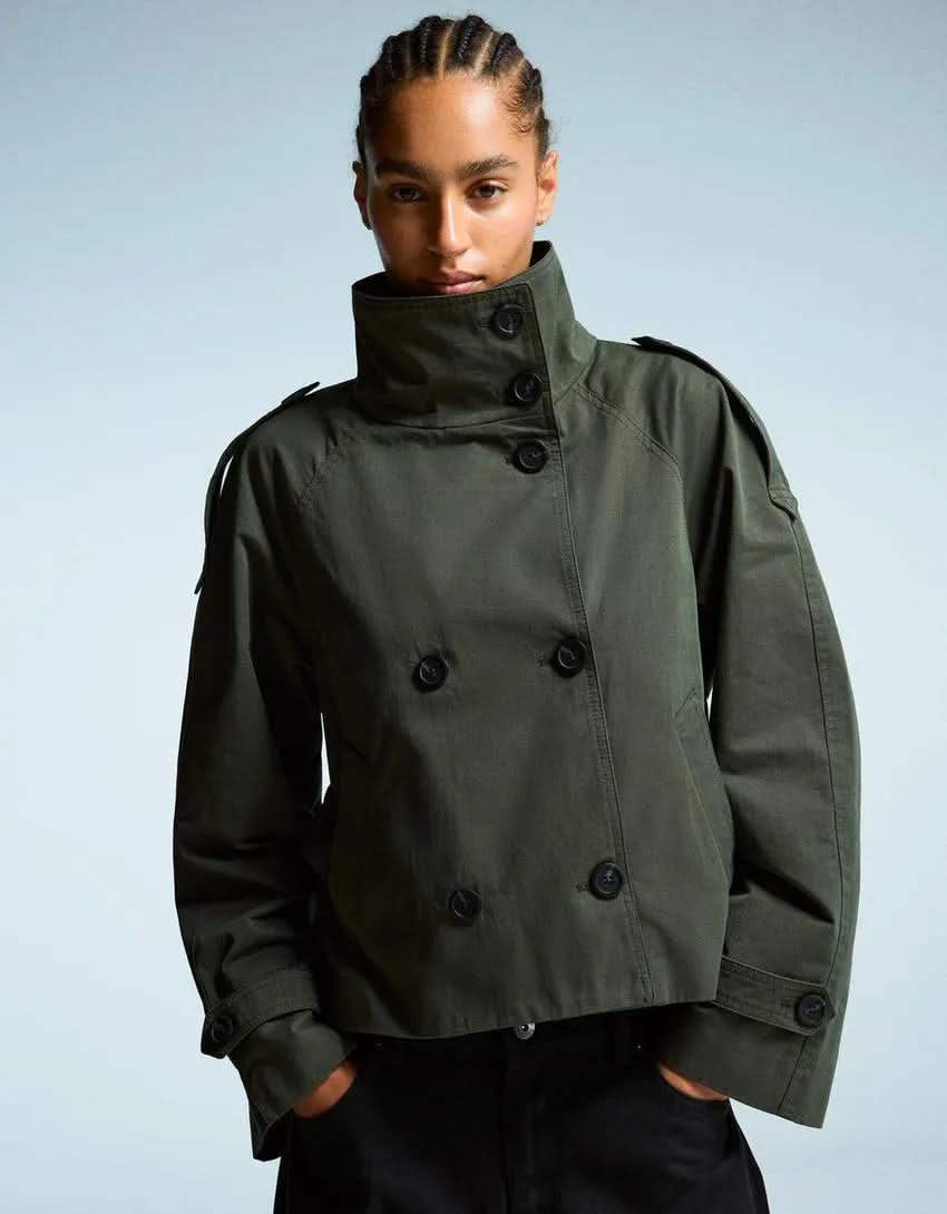 Ceora Cropped Trench
