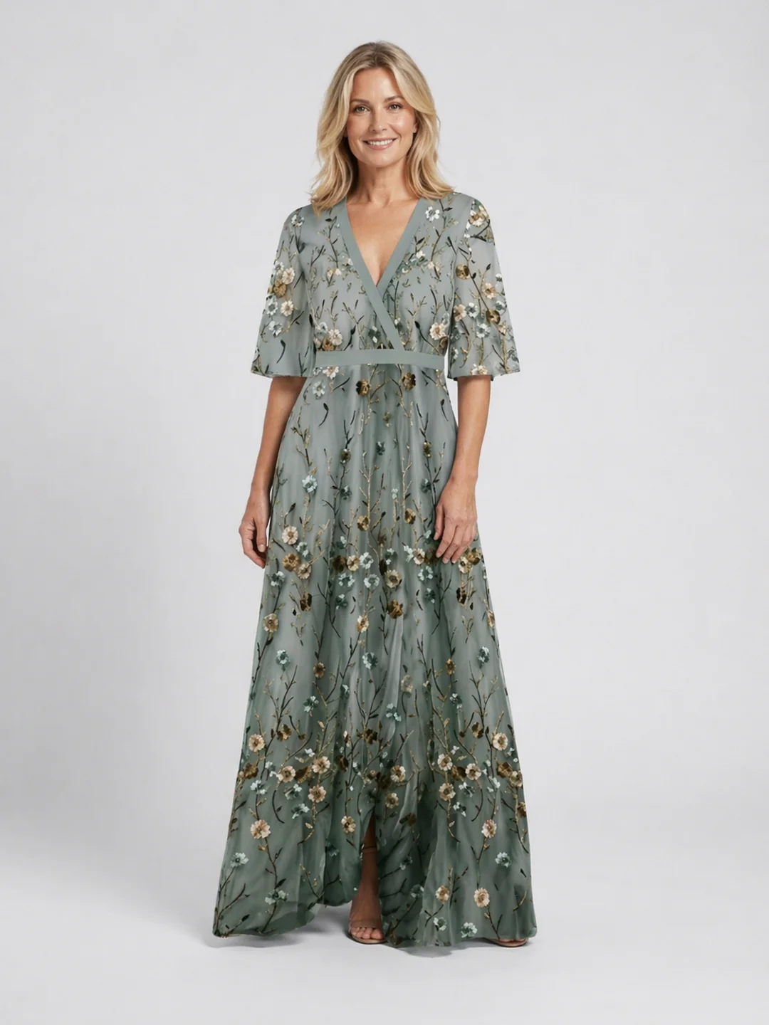Elegant Floral Maxi Dress | OhLucy