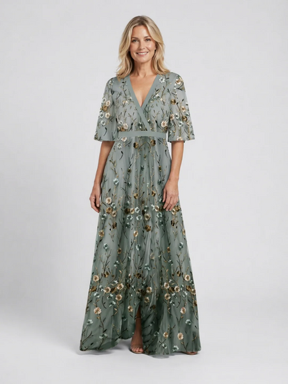 Elegant Floral Maxi Dress | OhLucy