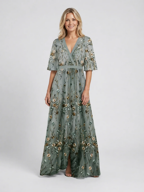 Elegant Floral Maxi Dress | OhLucy