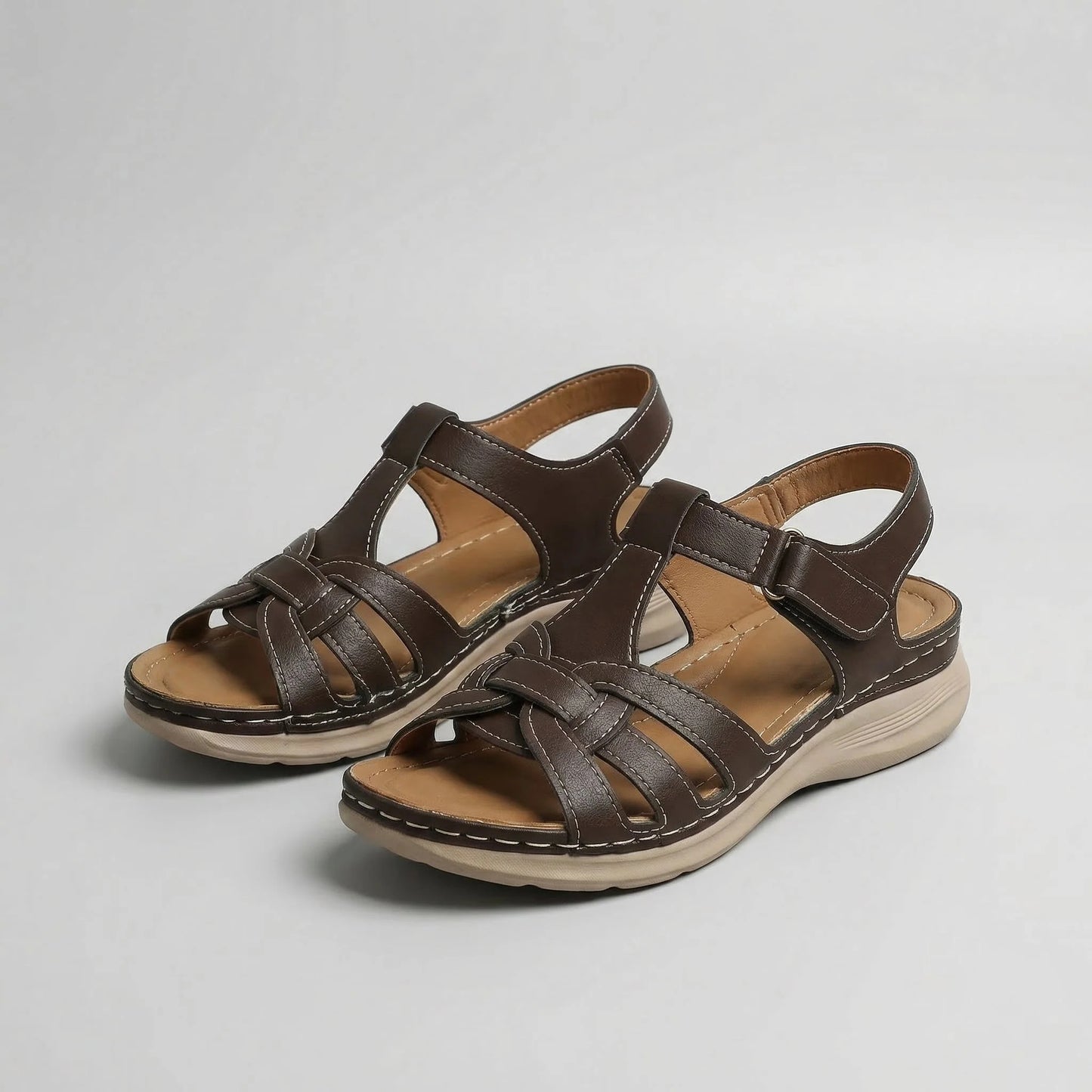 Orthopedic Leather Sandals | OhLucy