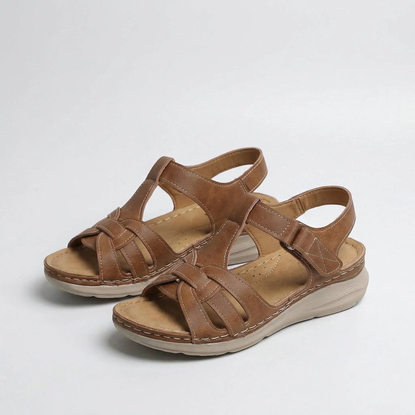 Orthopedic Leather Sandals | OhLucy