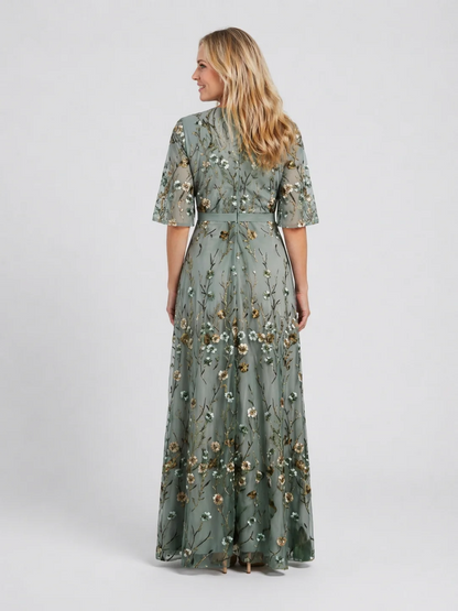 Elegant Floral Maxi Dress | OhLucy