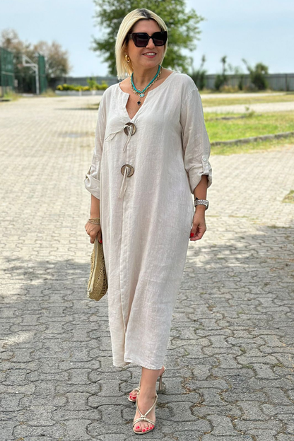 Women's Long Sleeve Midi Dress | OhLucy
