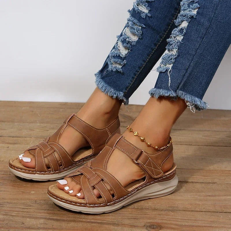 Orthopedic Leather Sandals | OhLucy