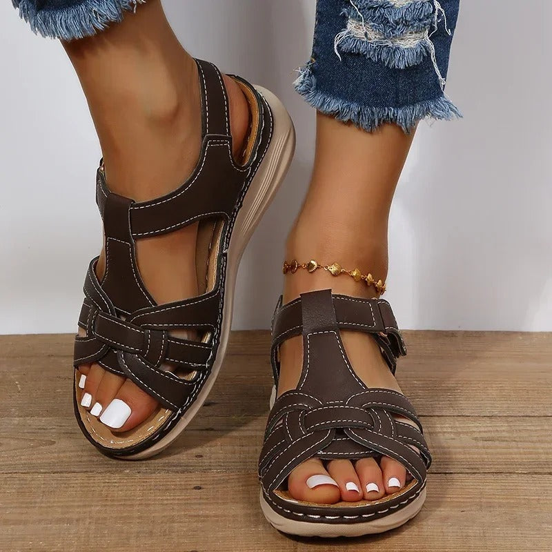 Orthopedic Leather Sandals | OhLucy