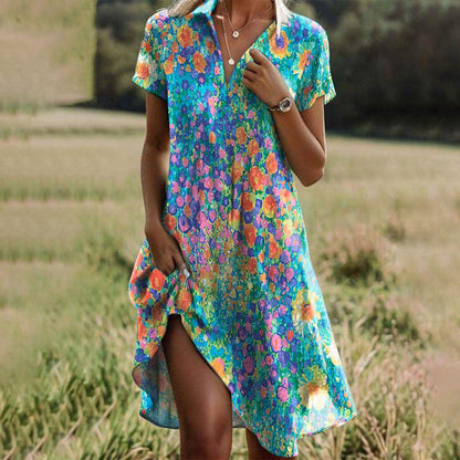 Women's Boho Print Maxi Dress | OhLucy