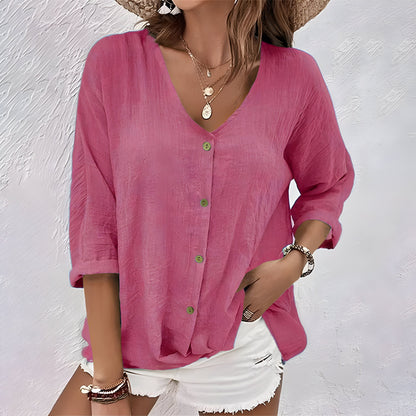 Relaxed Button-Up Blouse | OhLucy