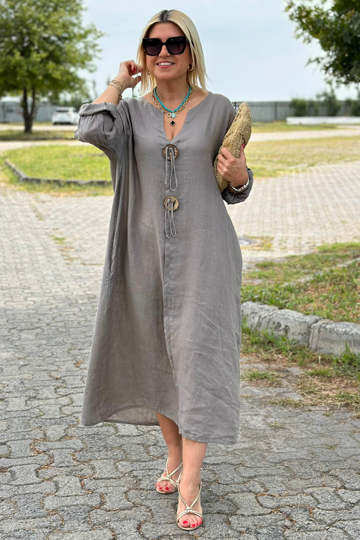 Women's Long Sleeve Midi Dress | OhLucy